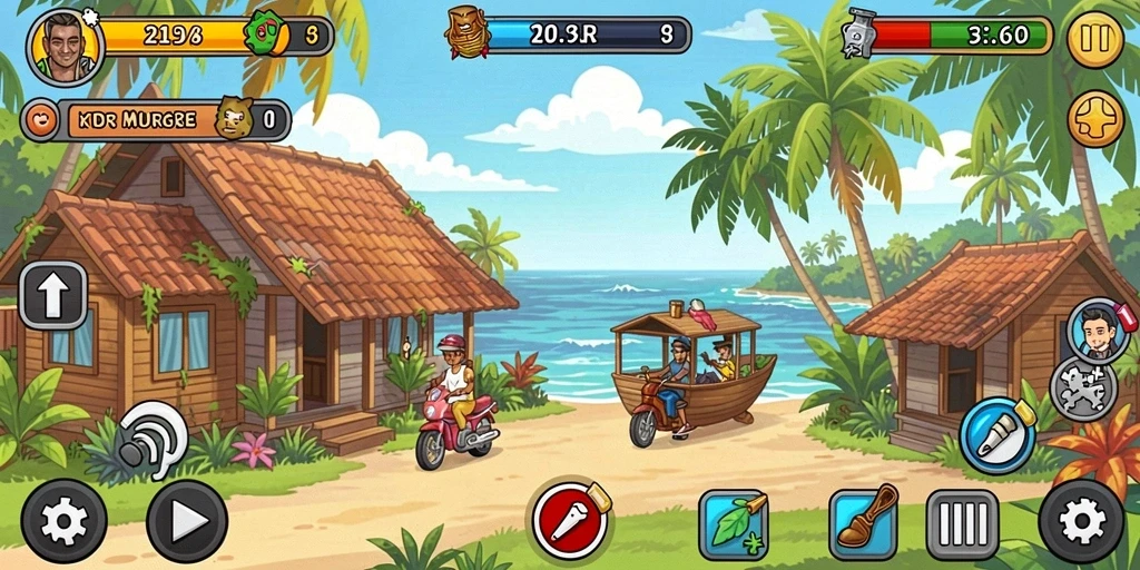 Tampilan karakter yang menarik dan detail tinggi.
