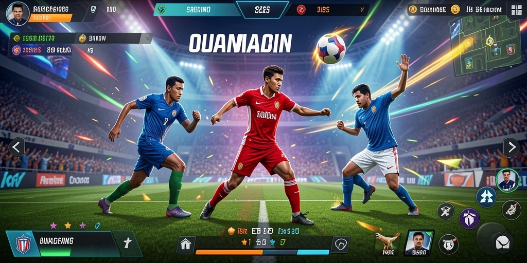 Screenshot pertama menunjukkan aksi yang mendebarkan dalam permainan.