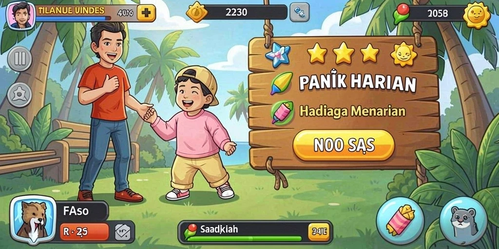 Tampilan antarmuka yang menarik dan modern.