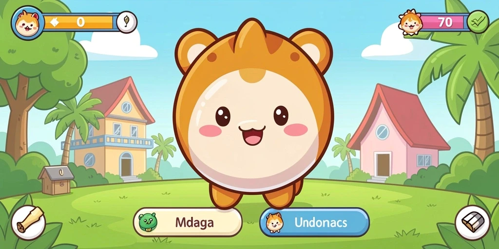 Tampilan karakter utama yang menarik.