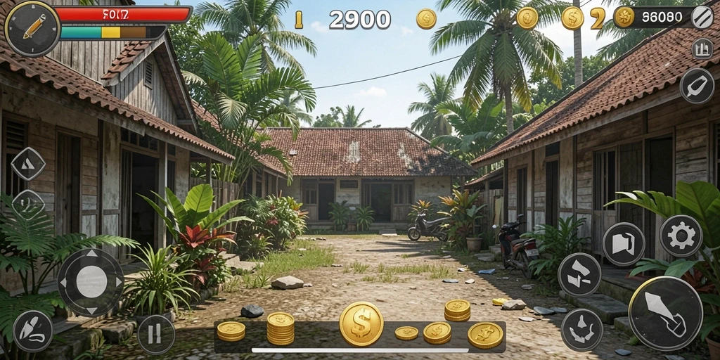 Tangkapan layar menampilkan grafis indah dari pertarungan epic.