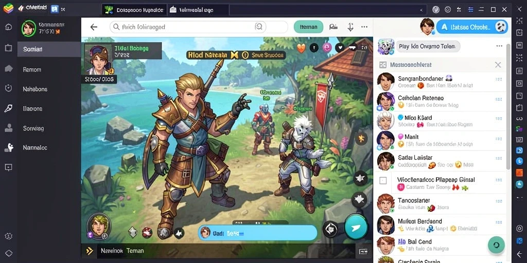 Screenshot fitur tantangan harian yang menarik.
