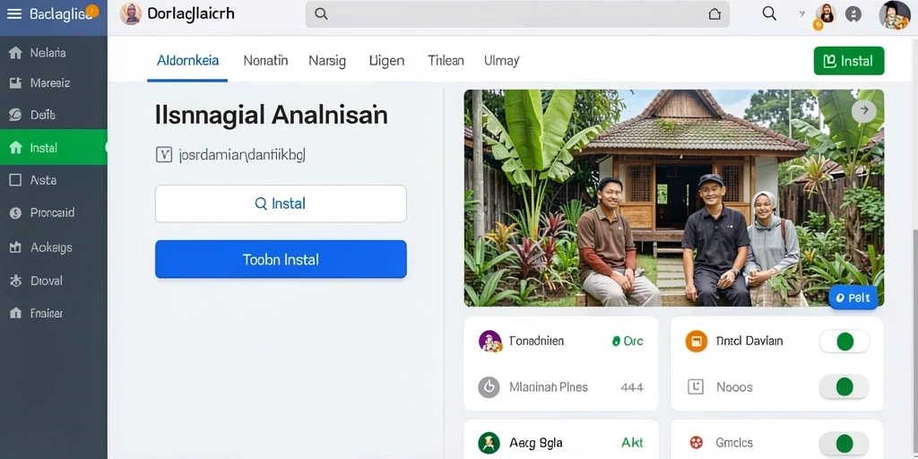 Screenshot menunjukkan tampilan utama PP123 yang menarik.
